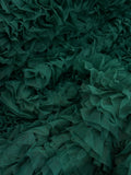 Ruffled Tulle - Emerald
