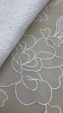 Organdy Embroidery Lace  - Ivory