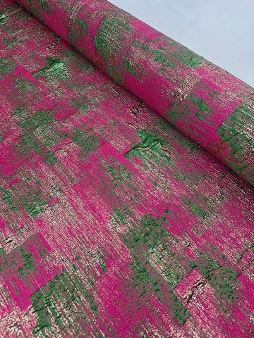 Brocade Summer - Lines Pink & Green