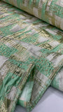 Brocade - Mint Champagne
