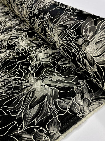 Brocade - Floral Fantasy Black