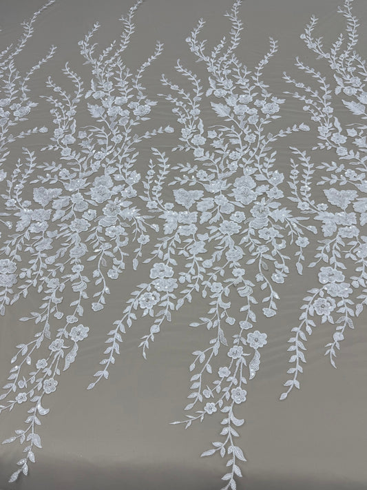 Bridal Lace - Vintage Vine Off White