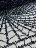 Beaded Lace Special - Web Navy