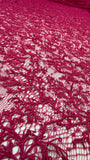 Vintage Stretch Chantilly - Fuschia