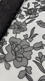 Organdy Embroidery Lace  - Black