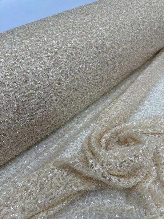 Fully Beaded - Cream Nude