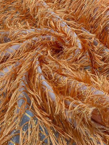 Feather Fringe - Orange