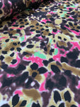 Satin Prints  - Cosmic Leopard Fuchsia Pink