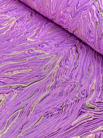 Brocades - Foiled Swirls Lavender