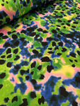 Satin Prints  - Cosmic Leopard Green