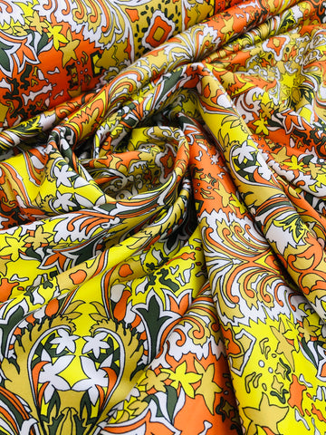 Satin Prints  - Enchanted Forest Yellow