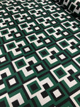 Satin Prints  - Tetris Emerald