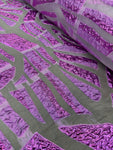 Brocades - Organdy Foil Purple