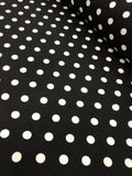 Rayon Gauze Prints - Black Dots