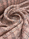 Tweed Bouclé Metallic - Multi Weave Pink