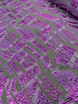 Brocades - Organdy Foil Purple