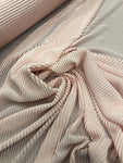 Satin Micro Pleated  - Soft Blush Shade