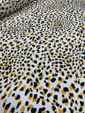 Viscose Woven - Neon Leopard Yellow