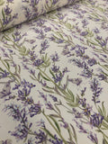 Cotton Twill Prints - Lavender White