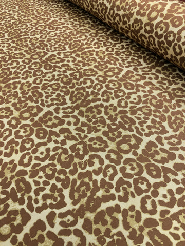 Abstract Spandex - Leopard Brown