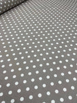 Rayon Gauze Prints - Grey Dots
