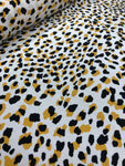 Viscose Woven - Neon Leopard Yellow